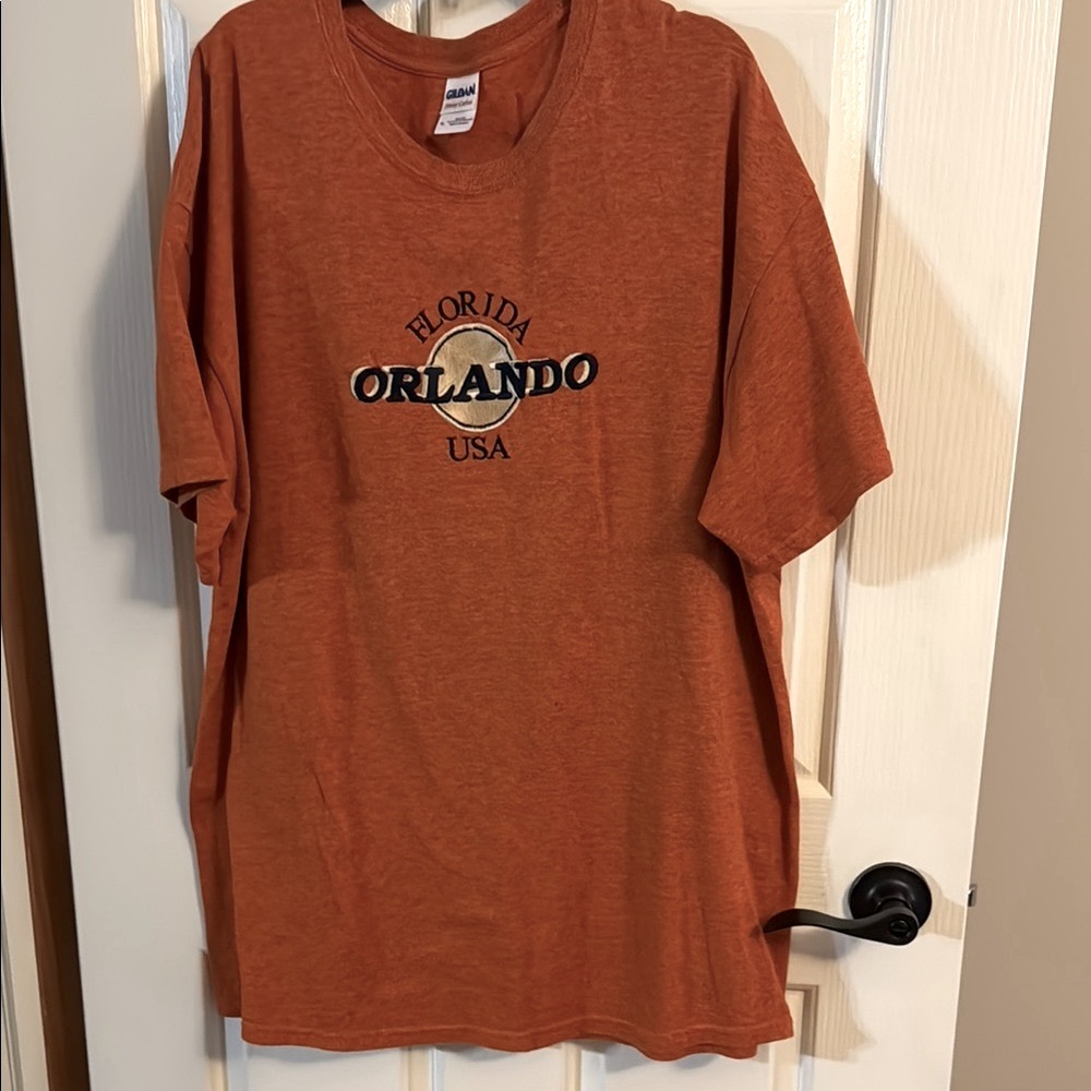 Gildan Florida Orlando USA Orange Tee